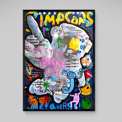 Tableau Astronaute Street Art - The Art Avenue