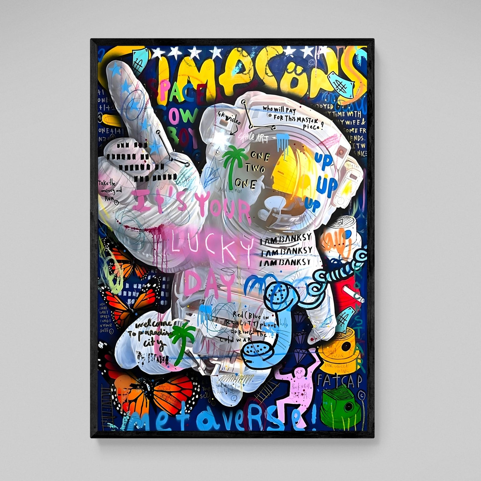 Tableau Astronaute Street Art - The Art Avenue