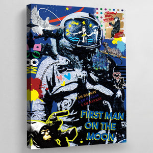 Tableau Banksy Astronaute - The Art Avenue