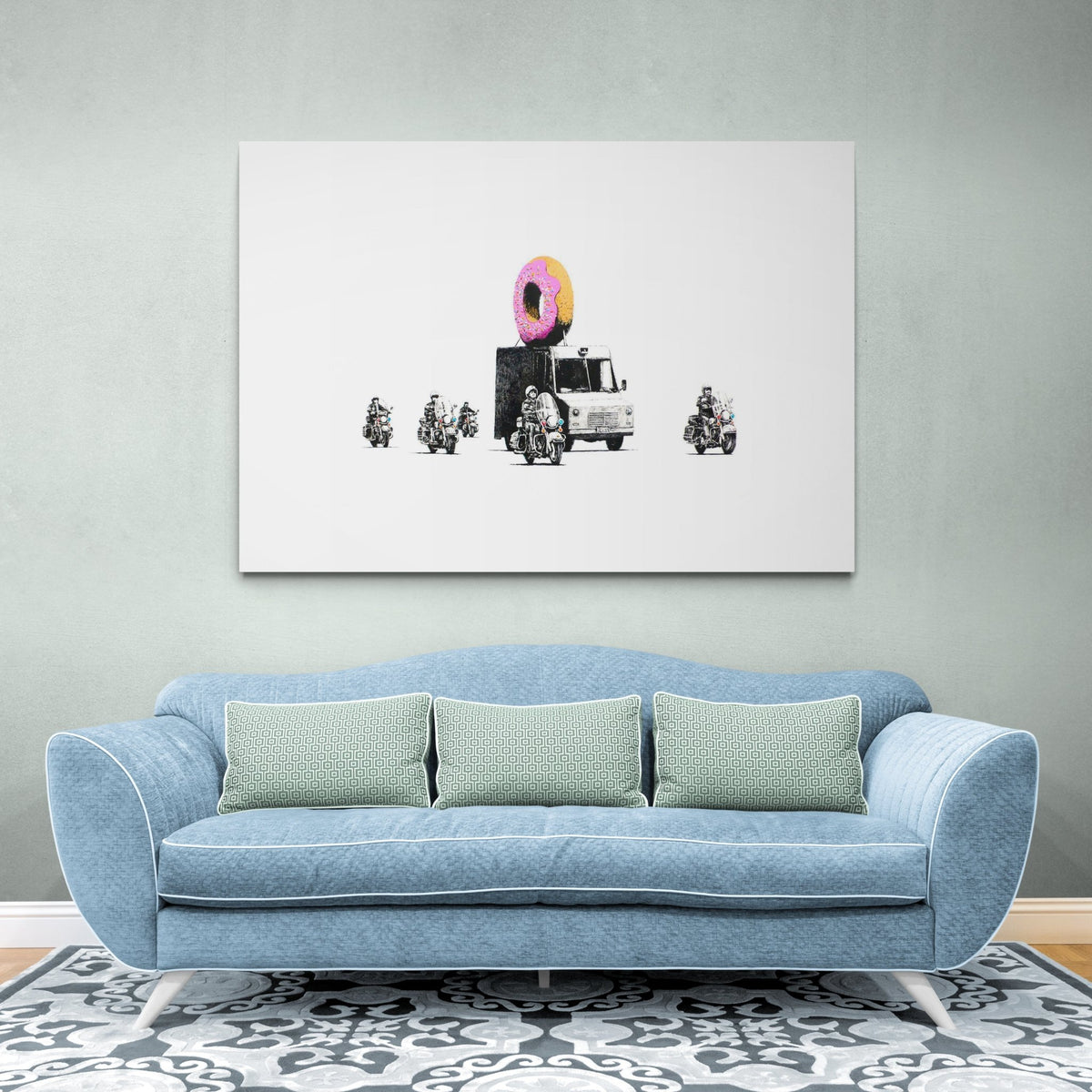 Tableau Banksy Donut - The Art Avenue