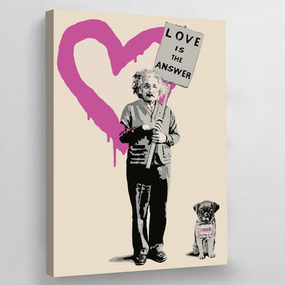 Tableau Banksy Einstein - The Art Avenue