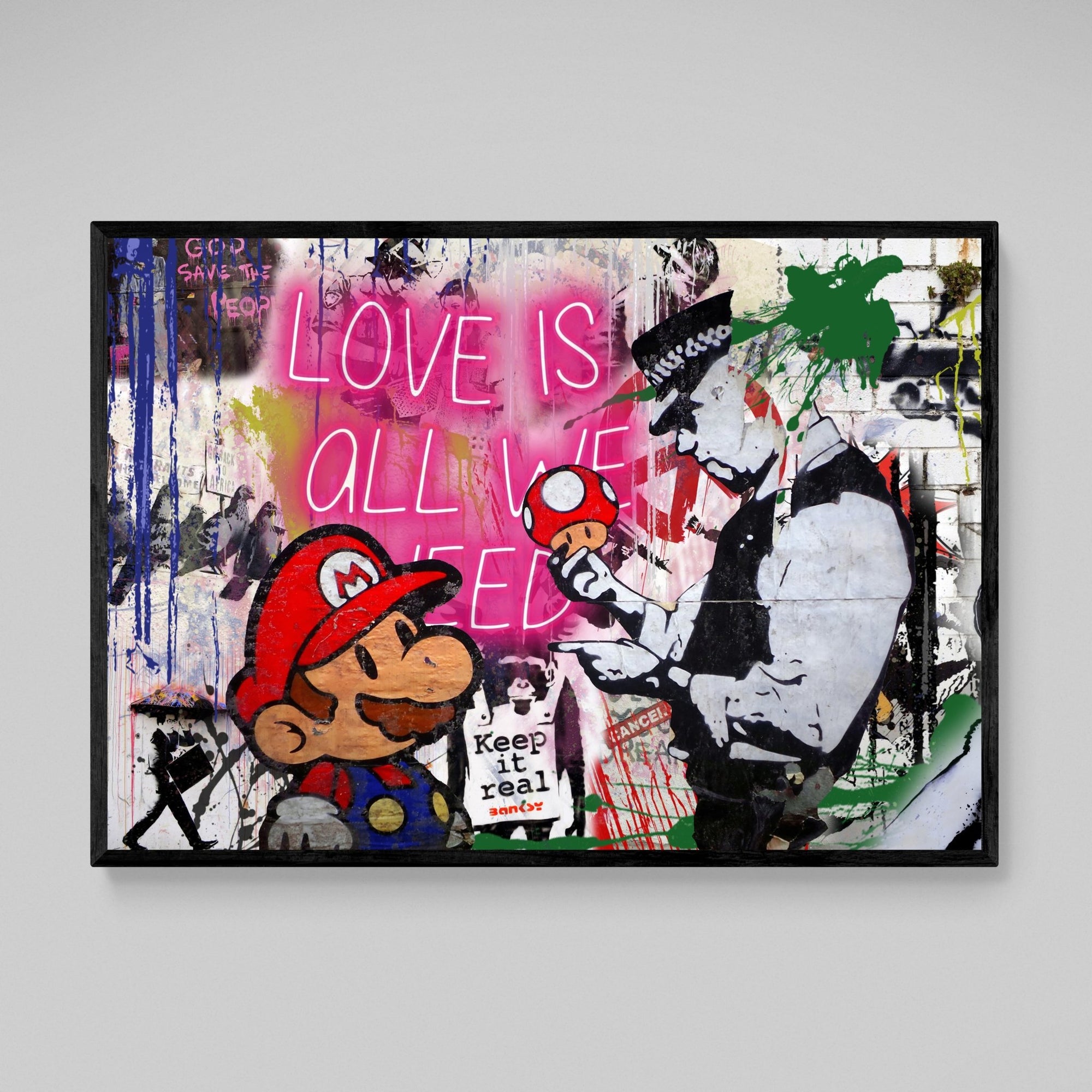 Tableau Banksy Graffiti - The Art Avenue