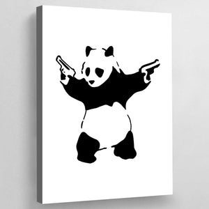 Tableau Banksy Panda - The Art Avenue