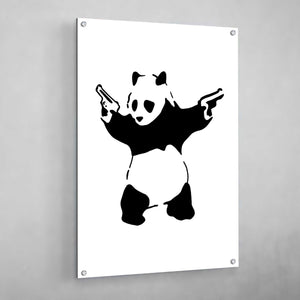 Tableau Banksy Panda - The Art Avenue