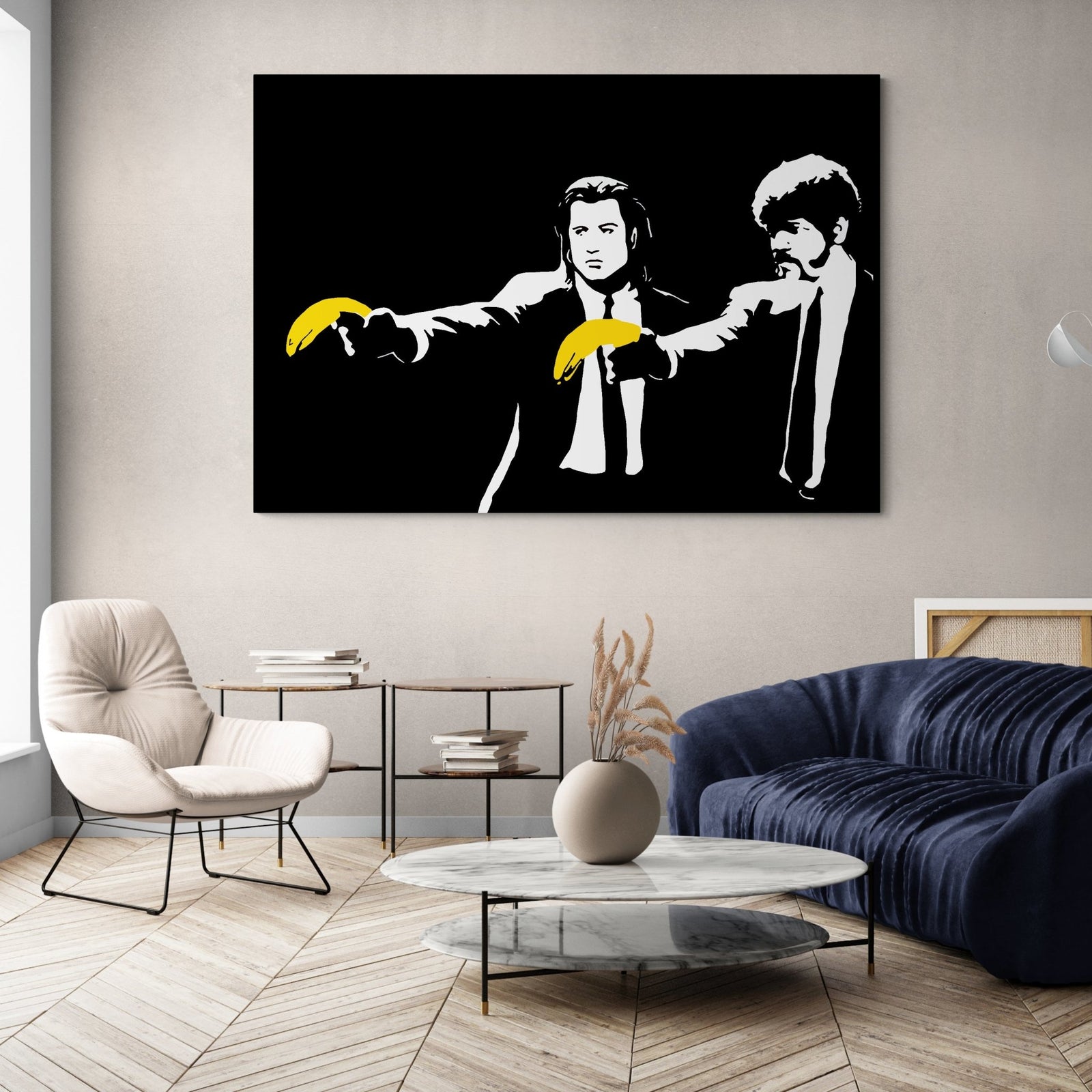 Tableau Banksy Pulp Fiction - The Art Avenue