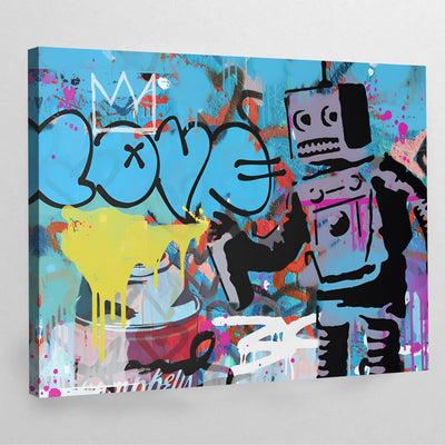 Tableau Banksy Robot - The Art Avenue