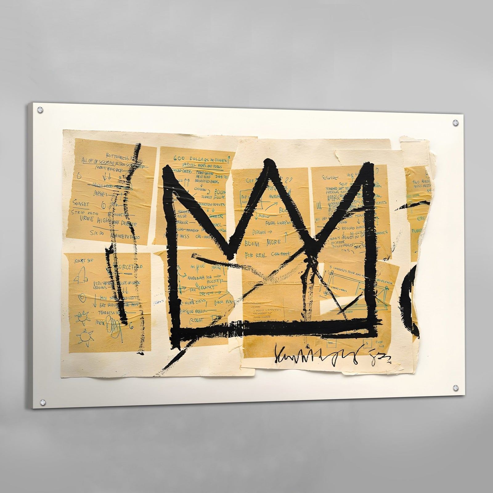 Tableau Basquiat Couronne - The Art Avenue