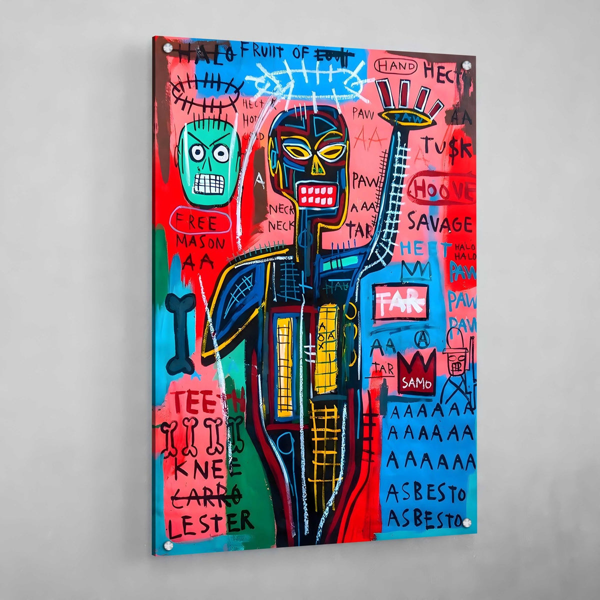 Tableau Basquiat Africain - The Art Avenue