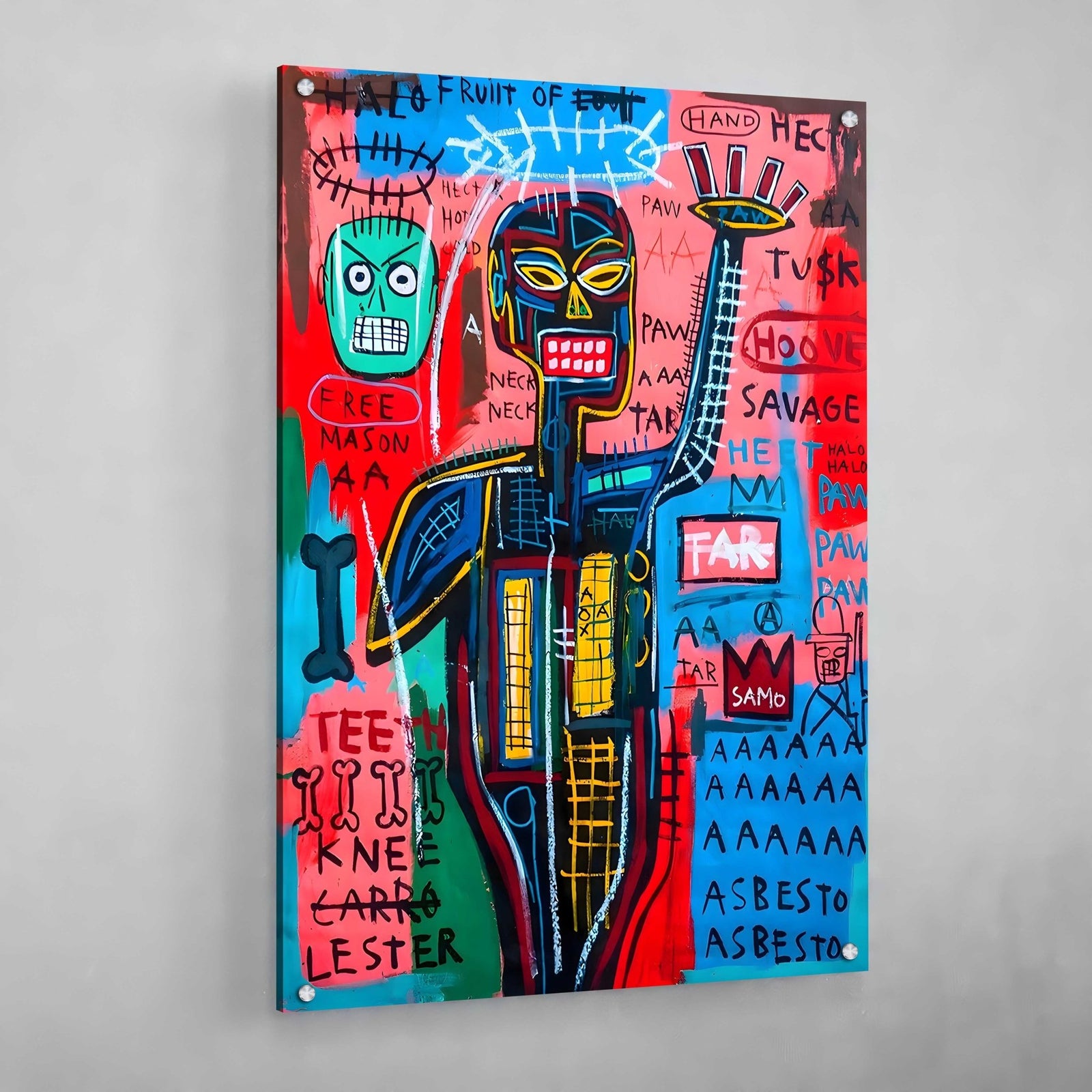 Tableau Basquiat Africain - The Art Avenue