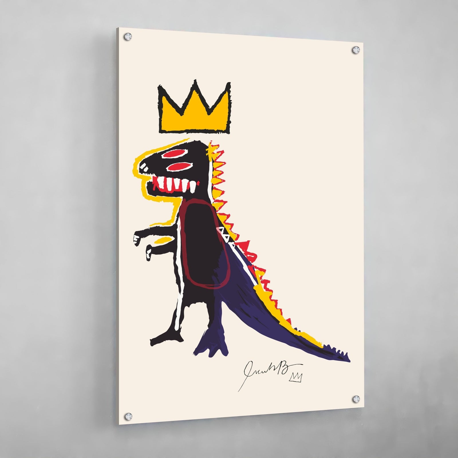Tableau Basquiat Dinosaure - The Art Avenue