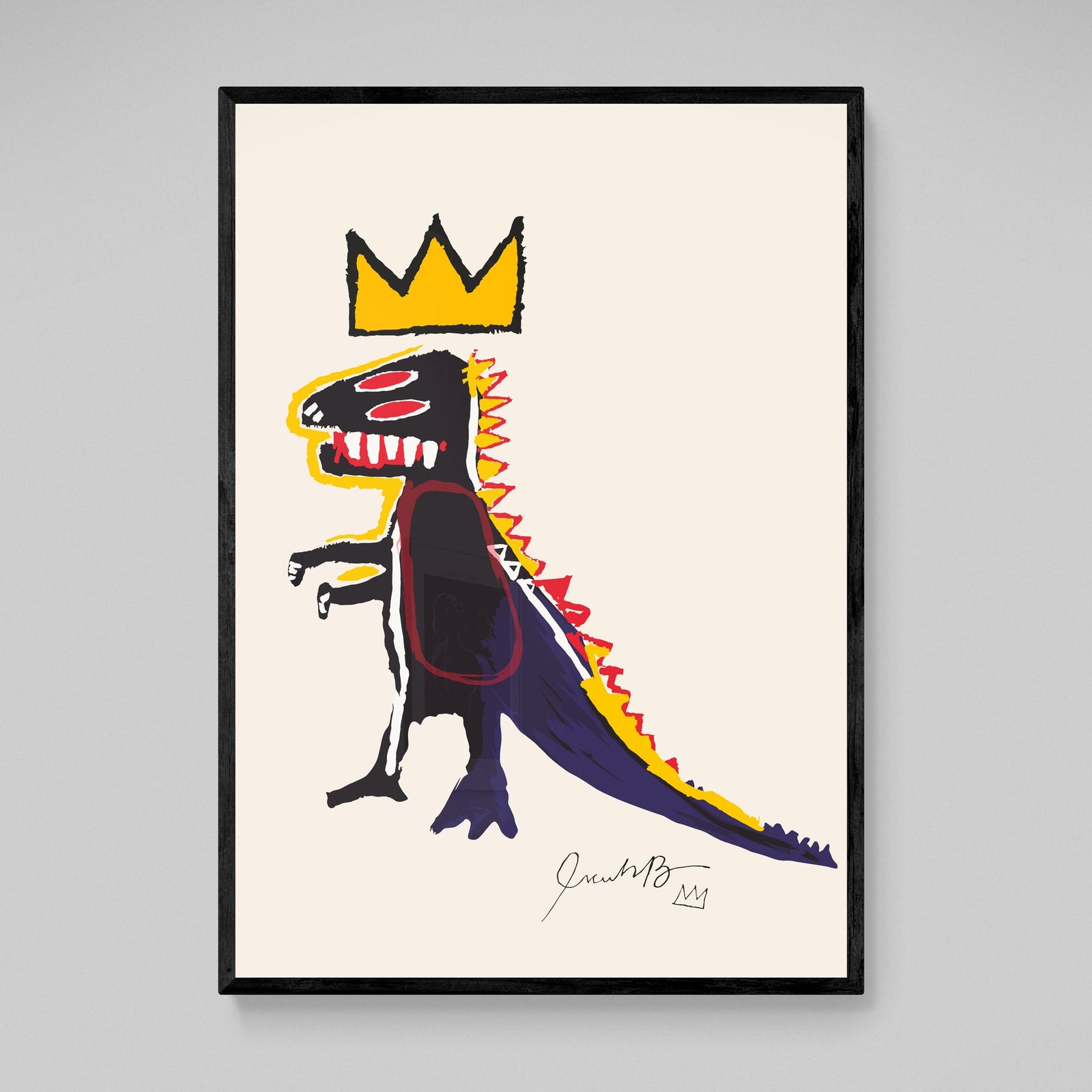 Tableau Basquiat Dinosaure - The Art Avenue