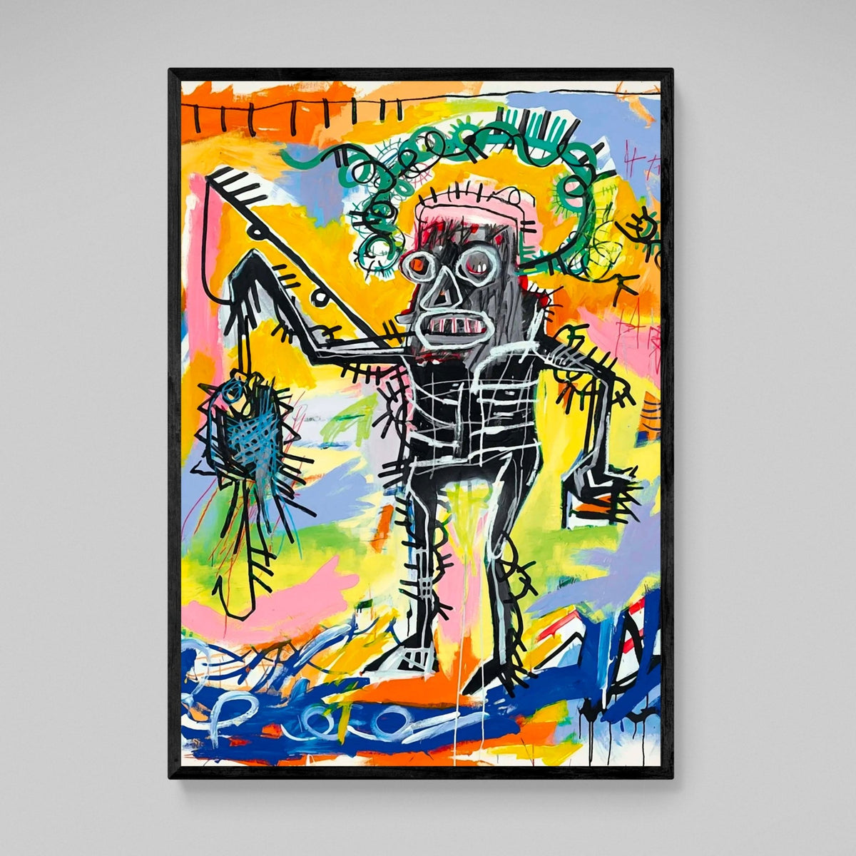 Tableau Basquiat Fishing - The Art Avenue