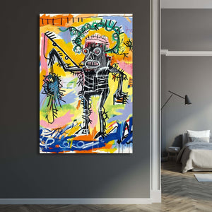 Tableau Basquiat Fishing - The Art Avenue