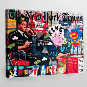 Tableau Basquiat Street Art - The Art Avenue