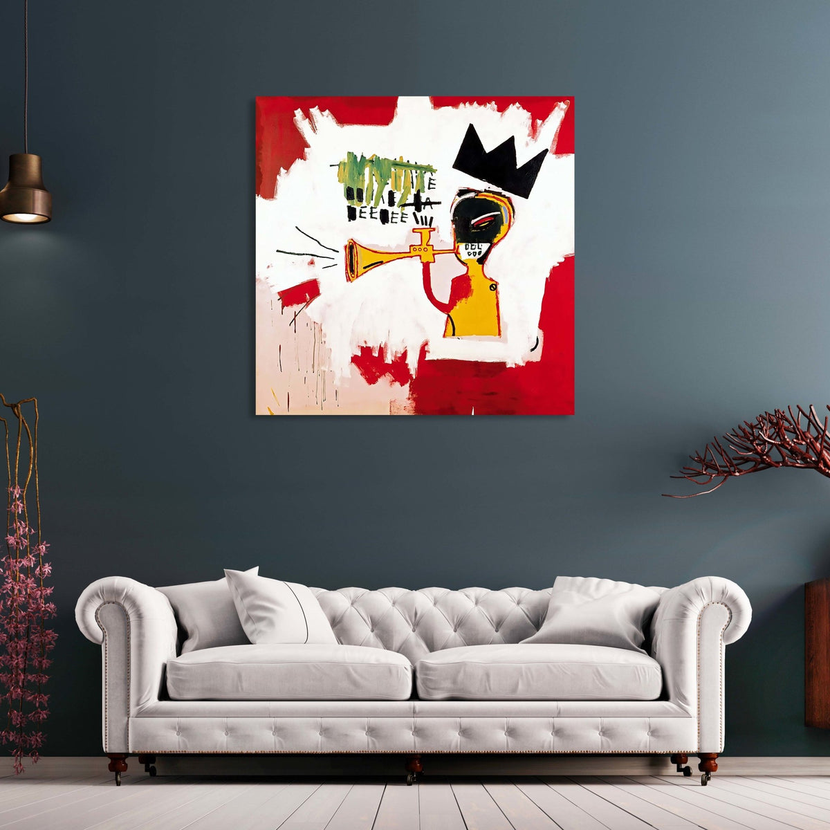 Tableau Basquiat Trumpet - The Art Avenue