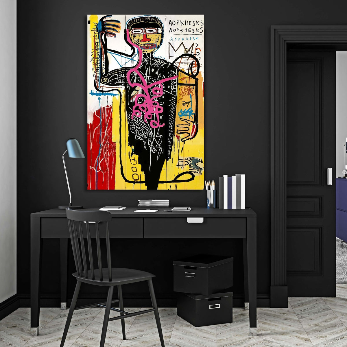 Tableau Basquiat Versus Medici - The Art Avenue