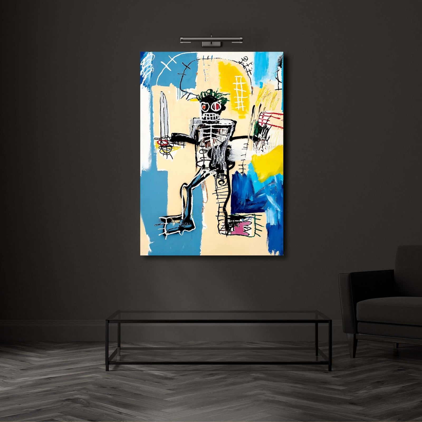 Tableau Basquiat Warrior - The Art Avenue