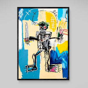 Tableau Basquiat Warrior - The Art Avenue