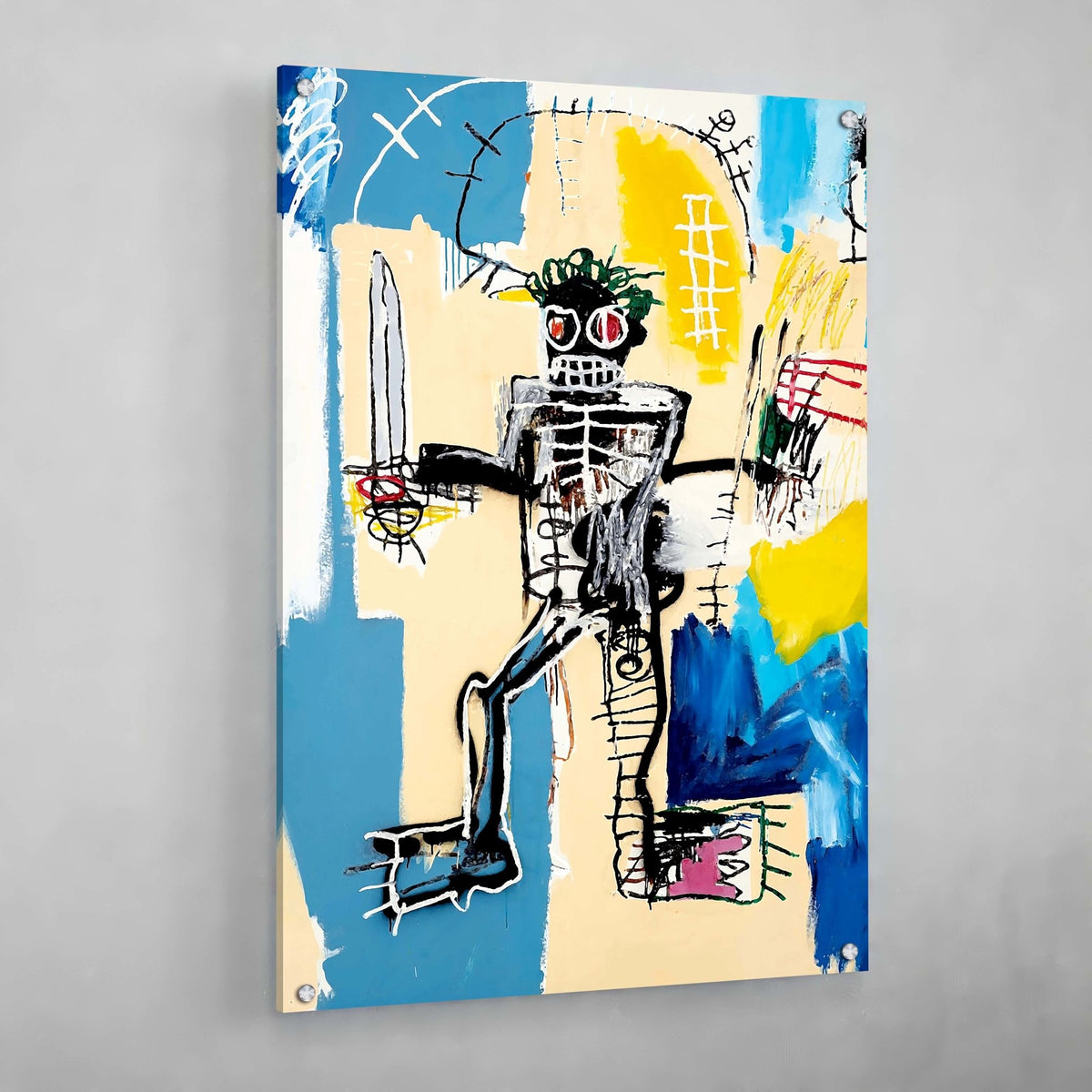 Tableau Basquiat Warrior - The Art Avenue