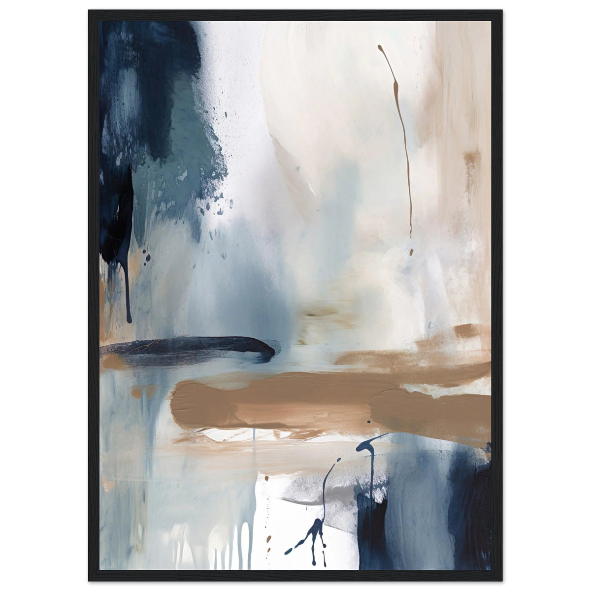 Tableau Bleu & Beige Abstrait - The Art Avenue