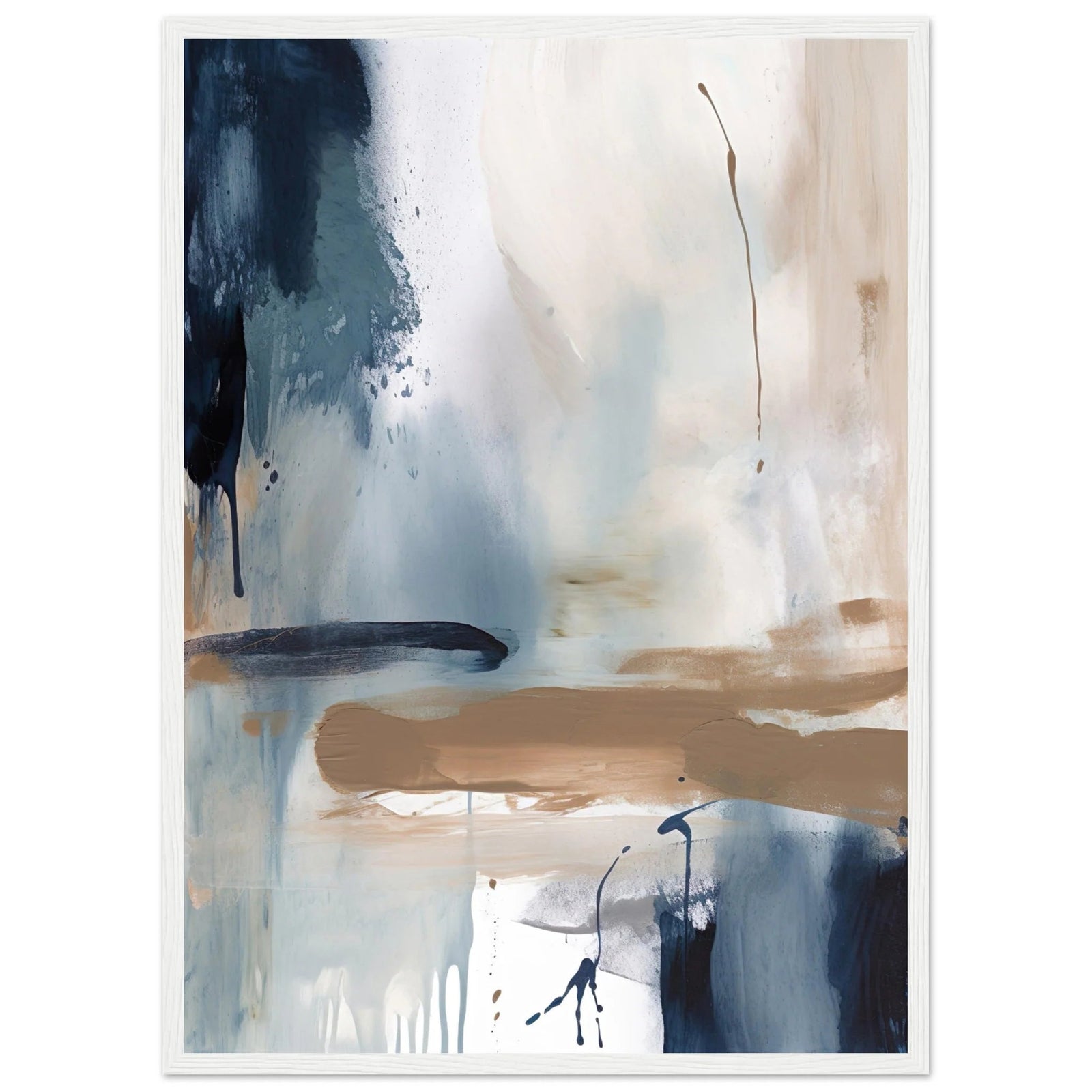 Tableau Bleu & Beige Abstrait - The Art Avenue
