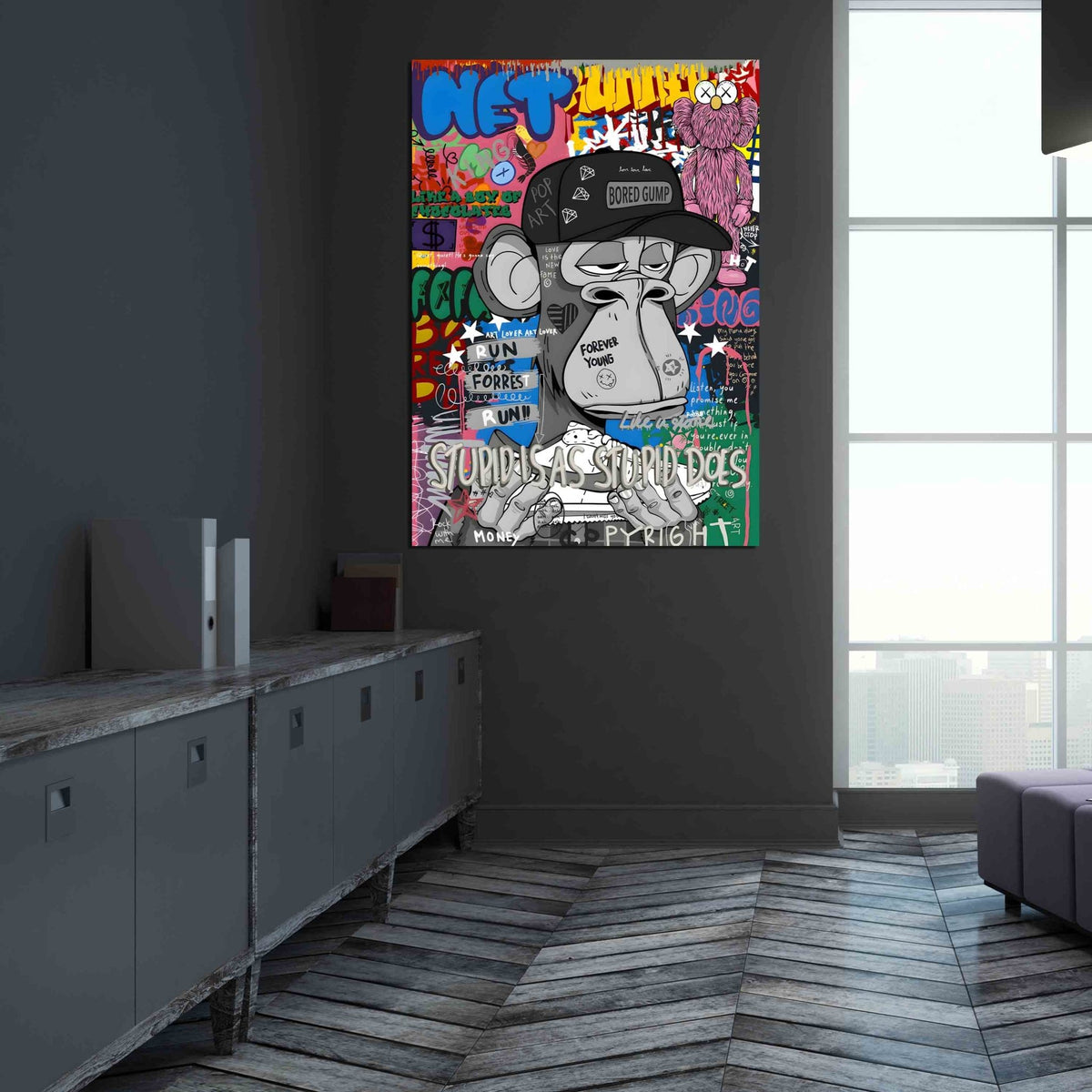 Tableau Bored Ape Pop Art - The Art Avenue