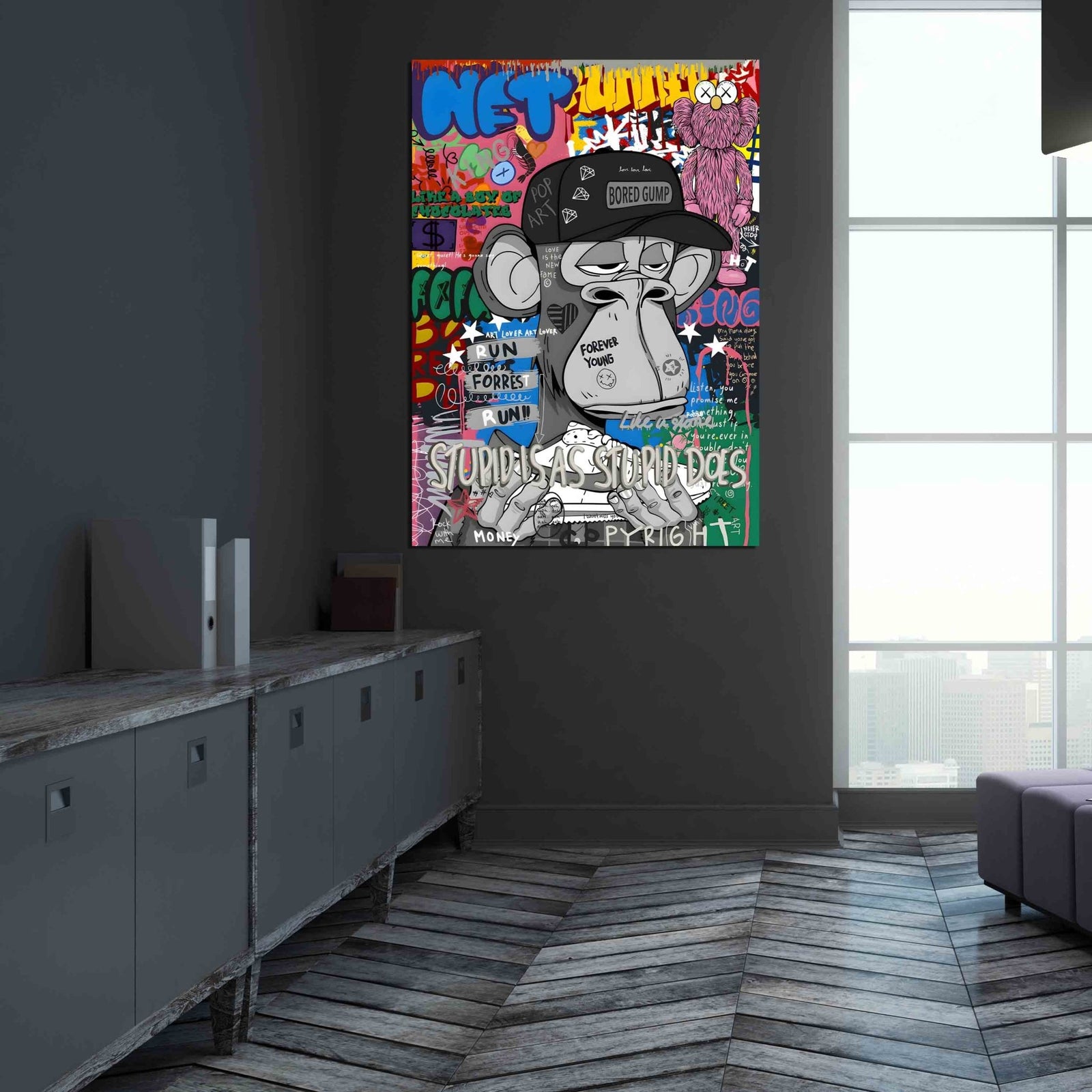 Tableau Bored Ape Pop Art - The Art Avenue