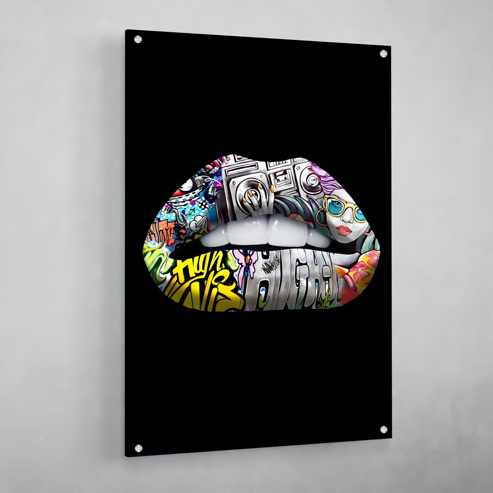 Tableau Bouche Graffiti - The Art Avenue