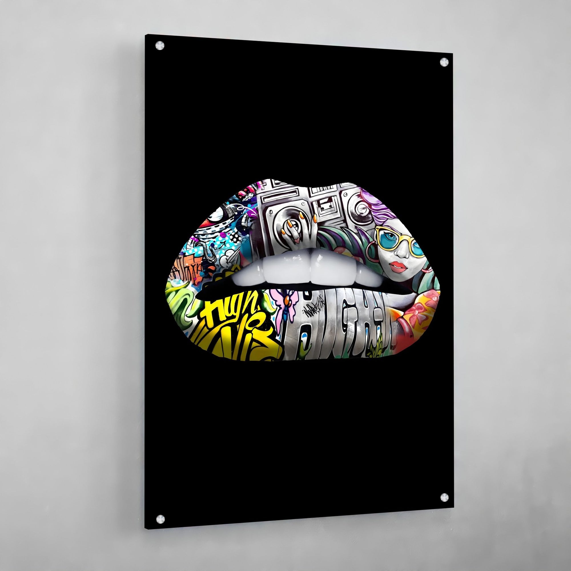 Tableau Bouche Graffiti - The Art Avenue