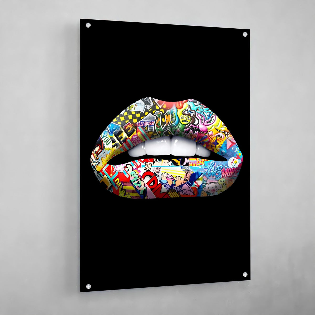 Tableau Bouche Pop Art - The Art Avenue