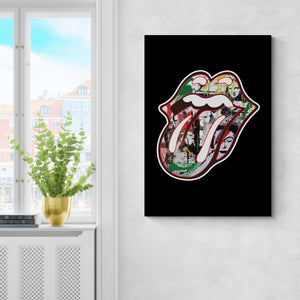 Tableau Bouche Rolling Stones - The Art Avenue