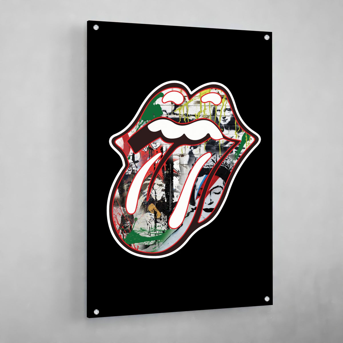 Tableau Bouche Rolling Stones - The Art Avenue