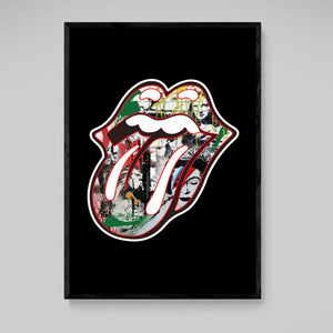 Tableau Bouche Rolling Stones - The Art Avenue