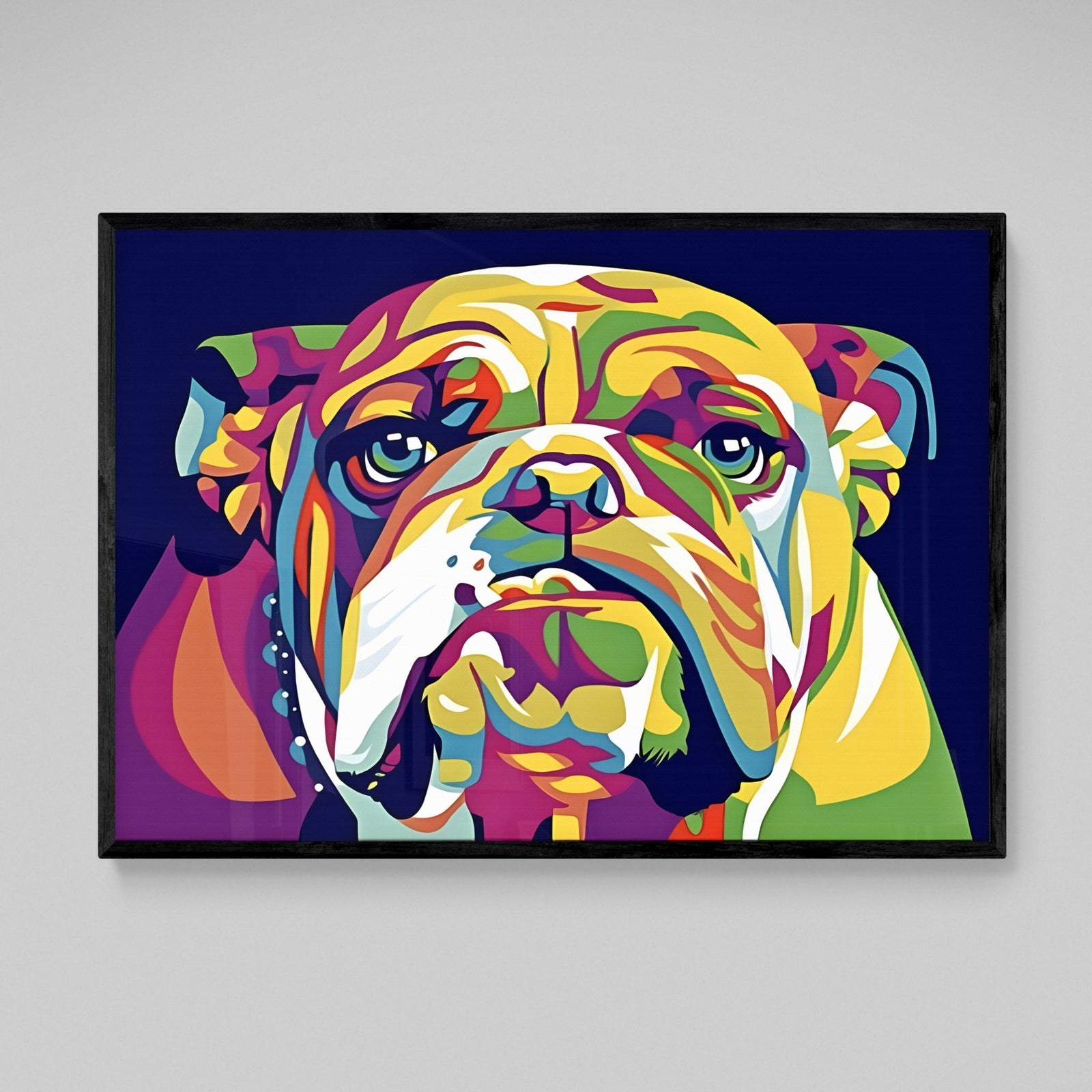 Tableau Bulldog Pop Art - The Art Avenue