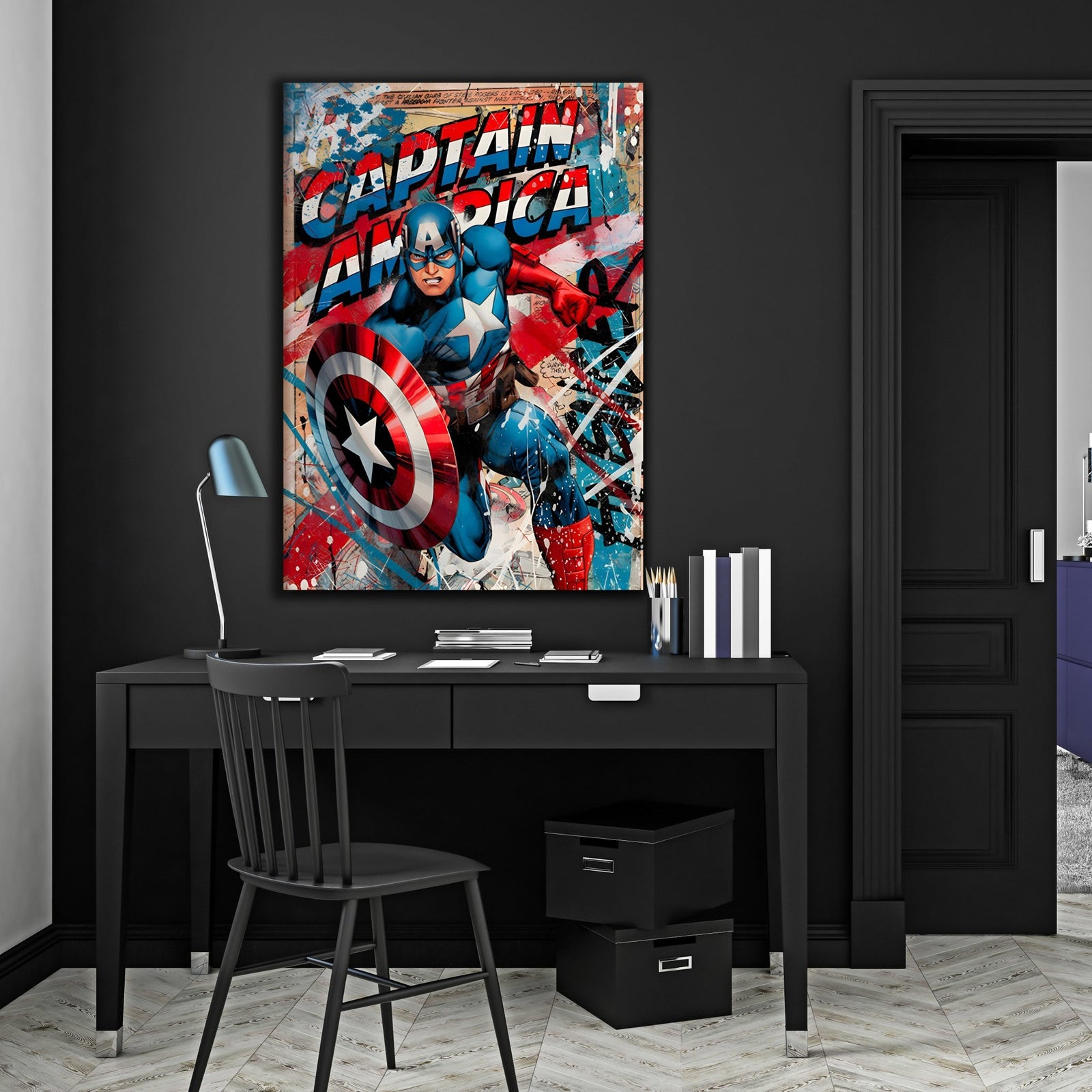 Tableau Captain America - The Art Avenue