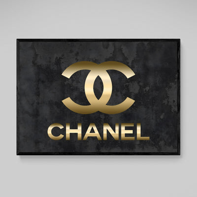 Tableau Chanel Doré - The Art Avenue