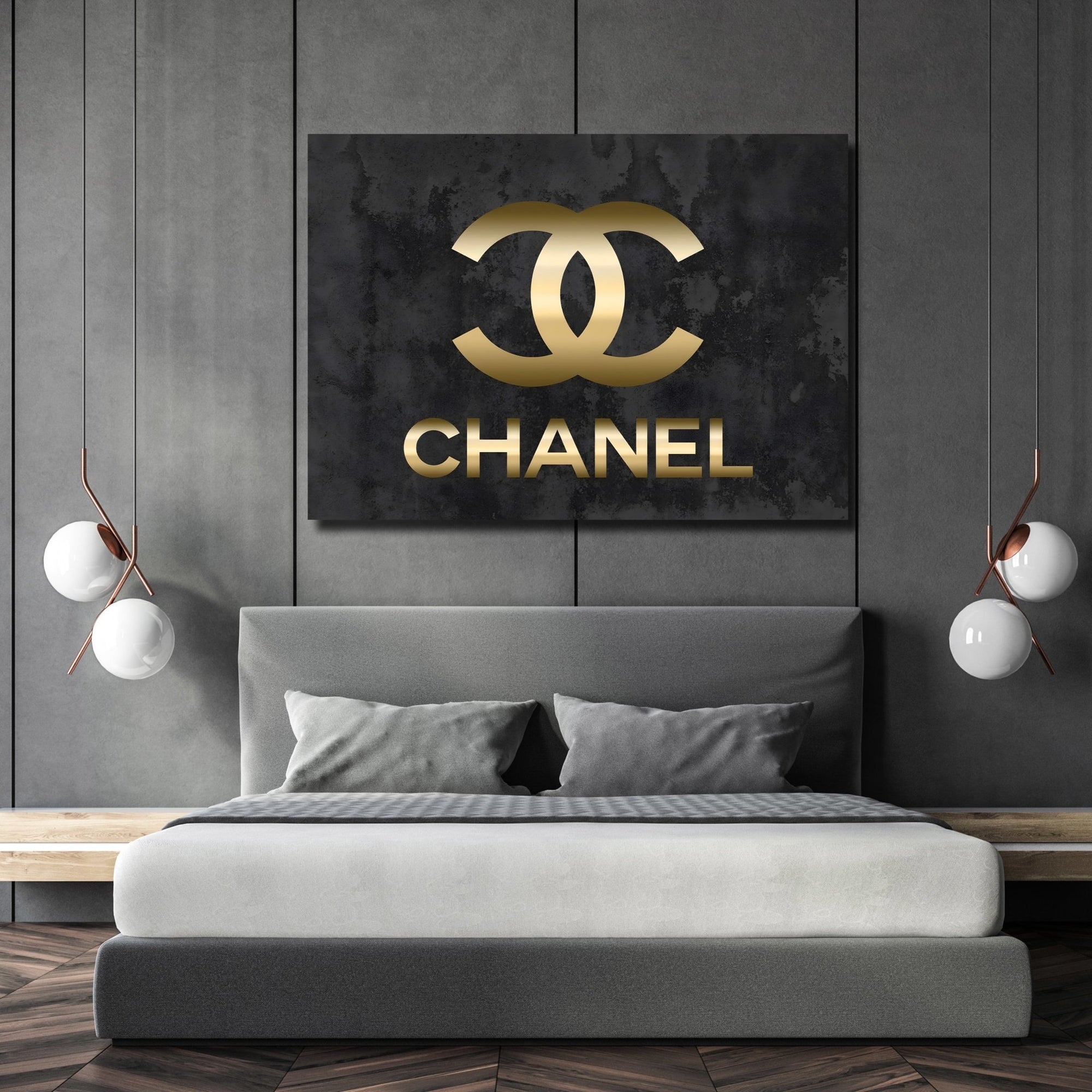 Tableau Chanel Doré - The Art Avenue