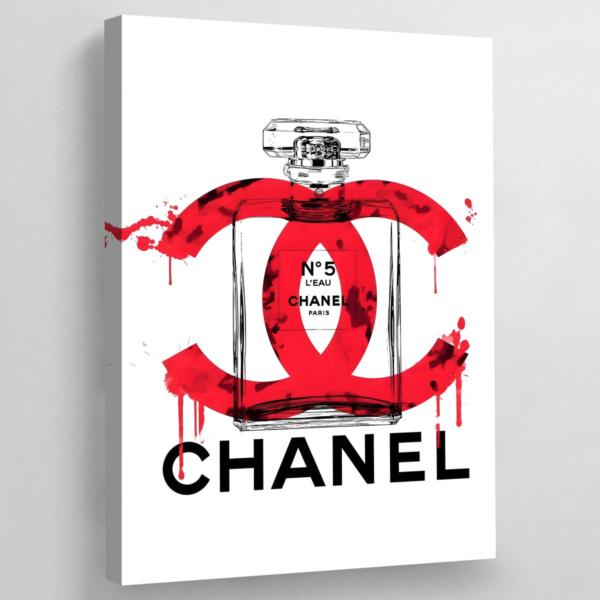 Tableau Luxe Chanel noir et blanc - Affiche mode