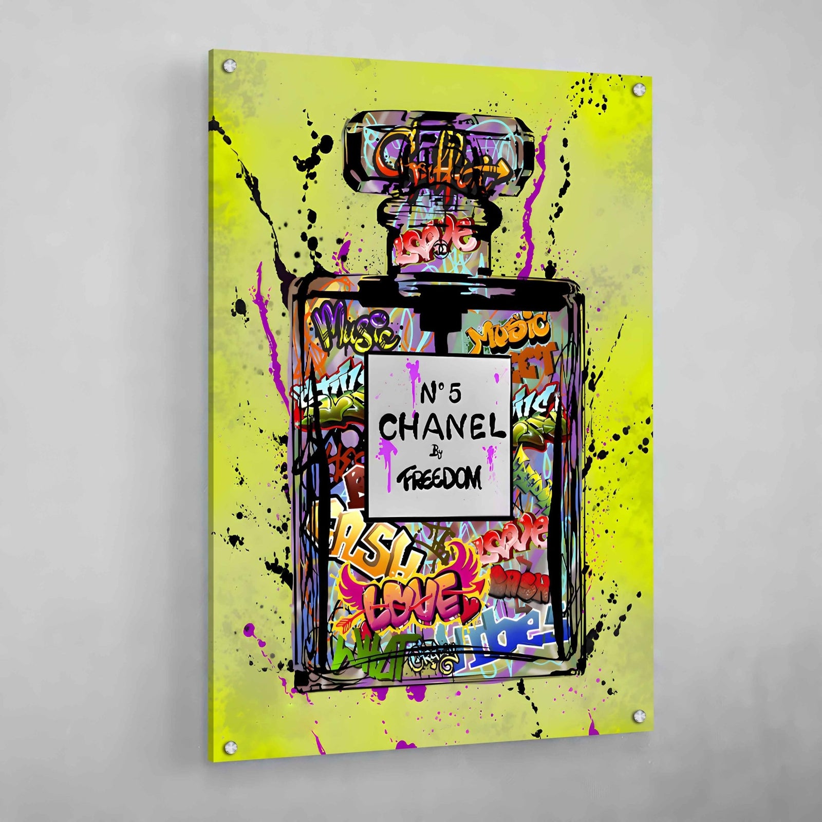 Tableau Chanel Street Art Parfum - The Art Avenue