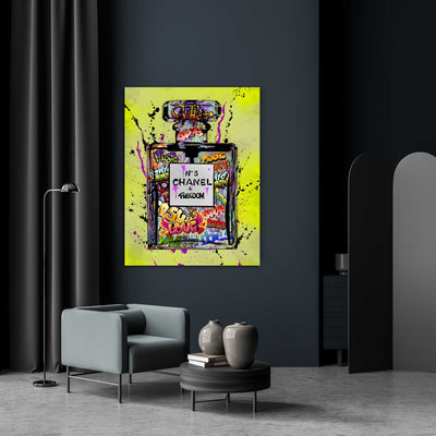 Tableau Chanel Street Art Parfum - The Art Avenue