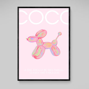 Tableau Coco Chanel Jeff Koons - The Art Avenue