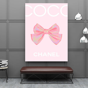 Tableau Coco Chanel Rose - The Art Avenue