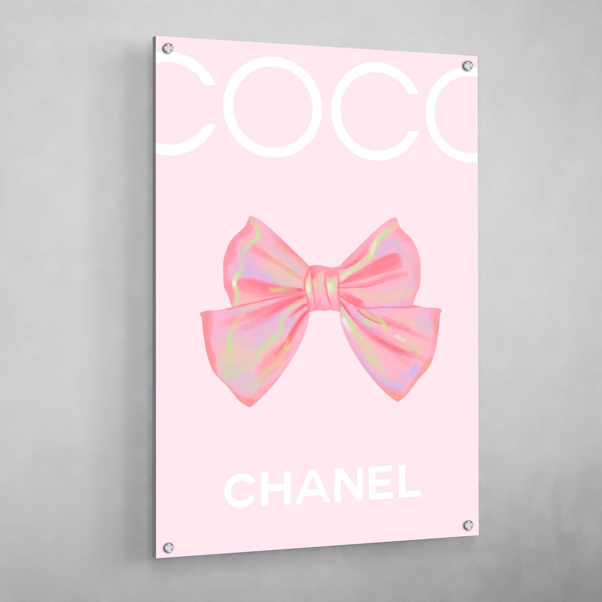 Tableau Coco Chanel Rose - The Art Avenue