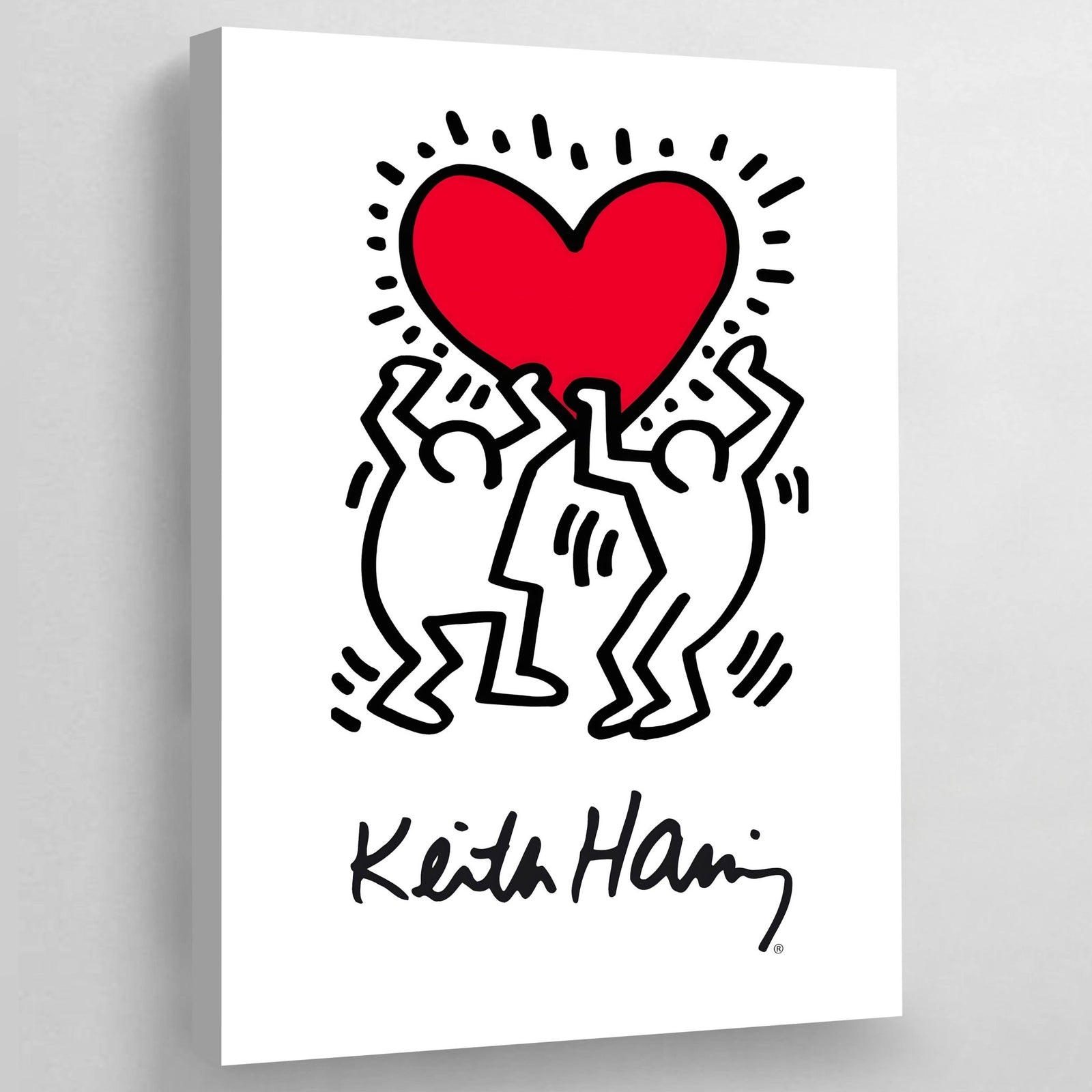 Tableau Coeur Keith Haring - The Art Avenue