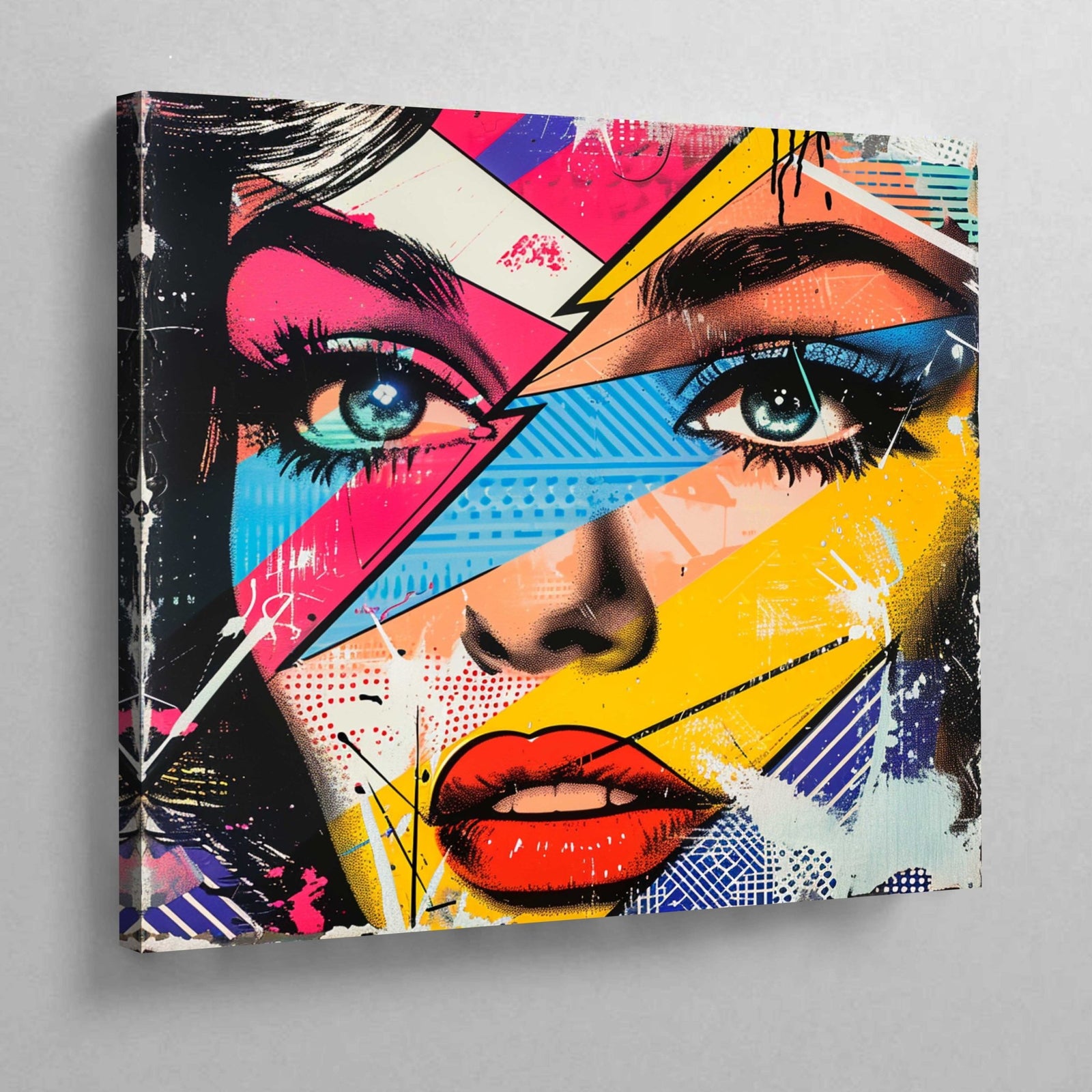 Tableau Collage Femme Pop Art - The Art Avenue