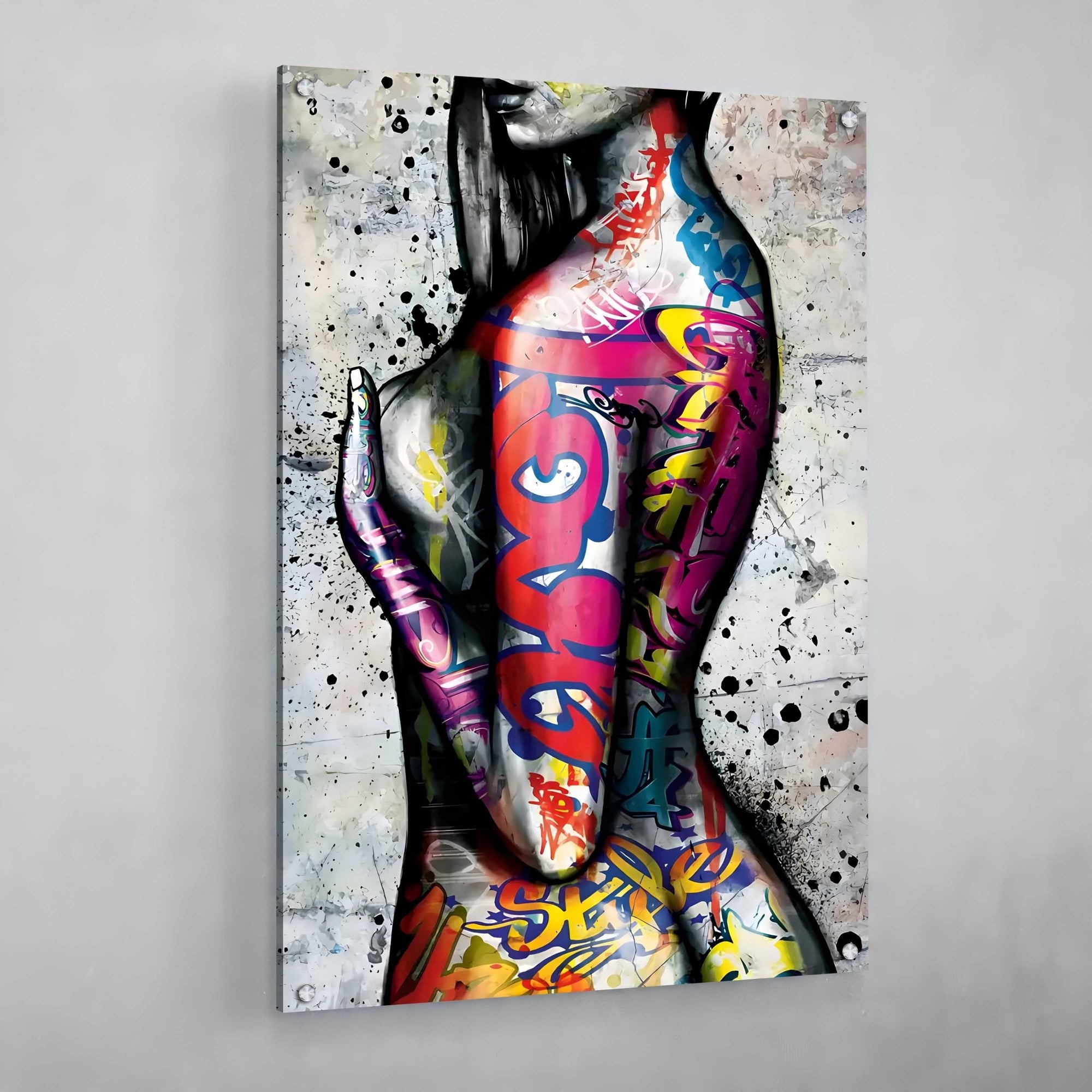 Tableau Corps De Femme Graffitis - The Art Avenue