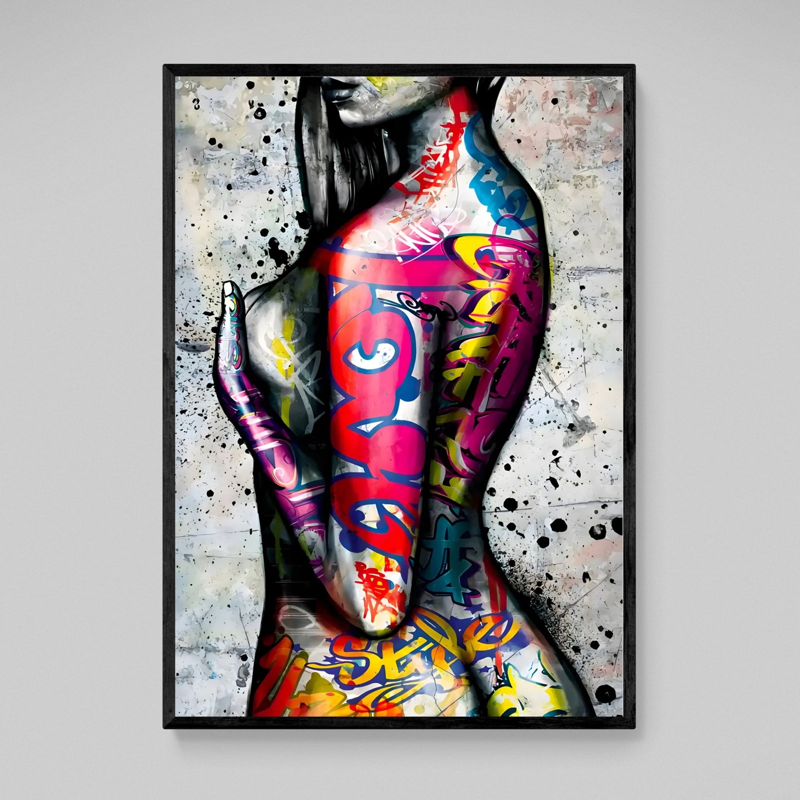 Tableau Corps De Femme Graffitis - The Art Avenue