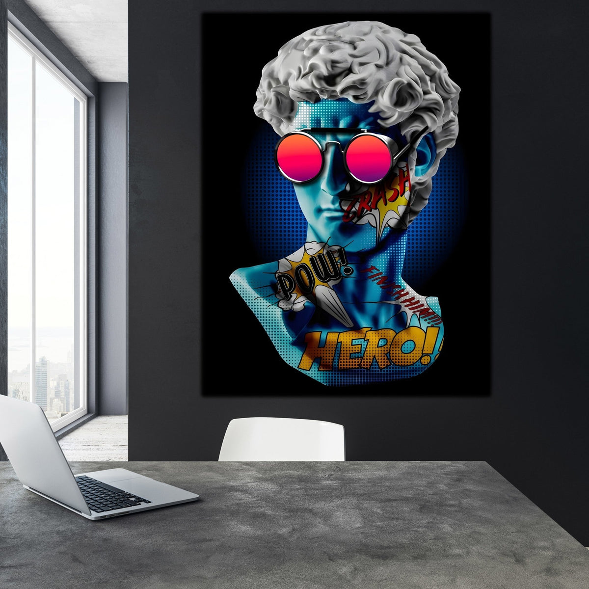 Tableau David Pop Art - The Art Avenue