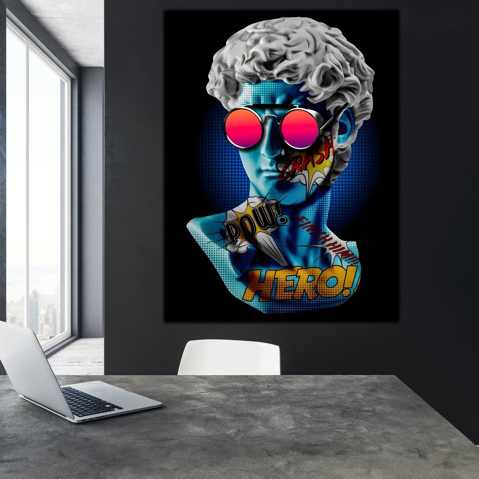 Tableau David Pop Art - The Art Avenue