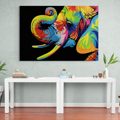 Tableau Éléphant Pop Art - The Art Avenue
